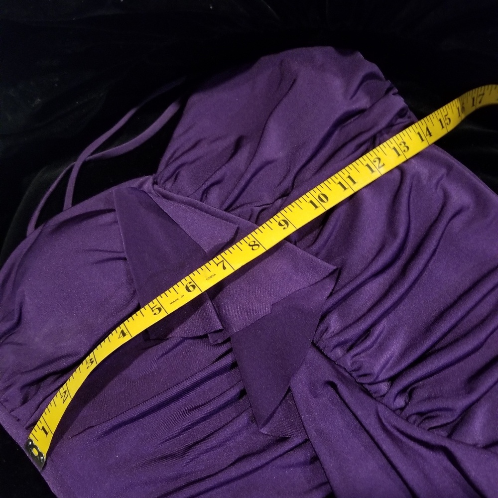 EUC Plum Purple Body Con blouse by RUMORS Med to L - Picture 3 of 8
